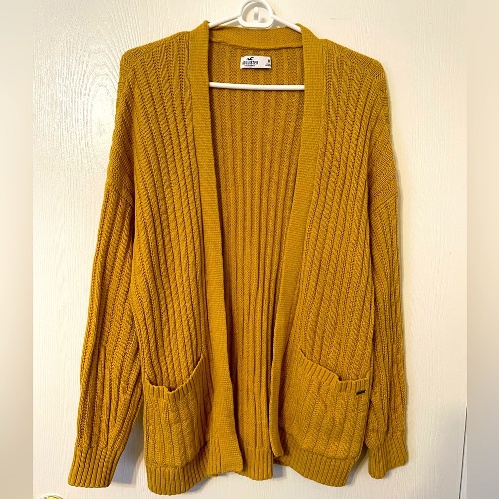 Hollister sweater, size M, mustard yellow